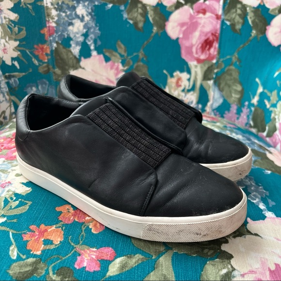 Vince Shoes - VINCE Black Leather Sneaker